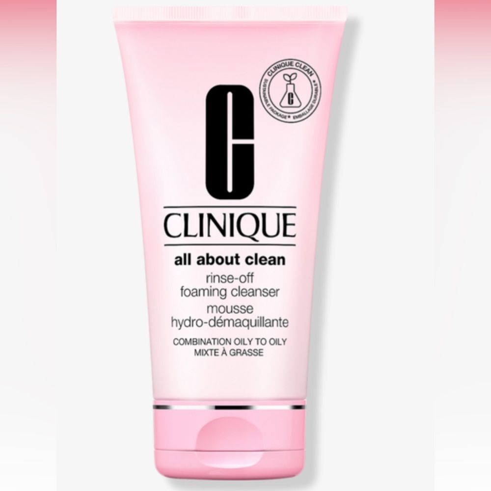 Clinique All About Clean Rinse off Foaming Face Cleanser Mousse 5 oz NEW